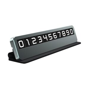 Temporary Parking License Plate | License Plate for Temporary Parking | Number Card Plate - Leather Vehicle Park Mobile Number for Cars