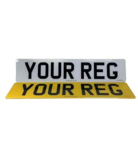 Premium Number Plates - Front/Rear/Pair Car Number Plates - Road Legal/MOT Compliant Registration Plates For Cars