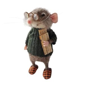 Cute Wool Felted Mice - Handmade Needle Felt Mice