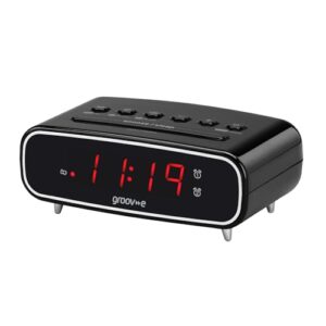 Groov-e Rise - Digital Alarm Clock with FM Radio