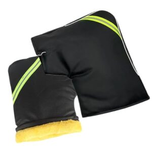 Winter Handlebar Mittens - Warm Mittens for Winter Cycling Handlebar - Fits Snugly Handlebar Muffs for Electric Motorbike for Traveling