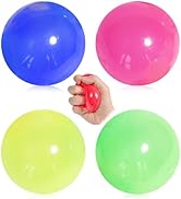 4Pcs Sticky Balls to Throw at Ceiling, Stress Balls Fidget Toys for Kids and Adults, Fidget Ball ...