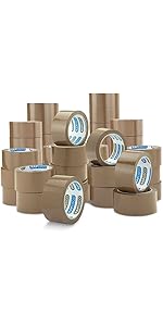 Rapesco 1743 Business Pack: 48 Strong Packing Tape Rolls, 50mm x 60m, Brown