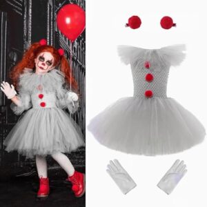 Girls Clowns Dress Costume