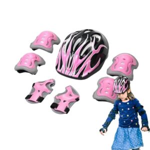 Toddler Helmets and Knee Pad Sets - Shockproof Toddler Bikes Helmets Toddler Knee Pads - Comfortable Kids Skateboard Helmets Kids Skateboard Pads for Kids Ages 5-1
