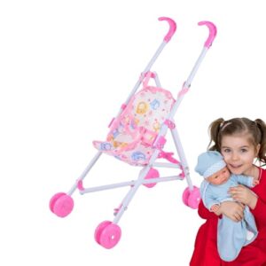 JIEBWCHA Childrens Baby Doll Fold Stroller