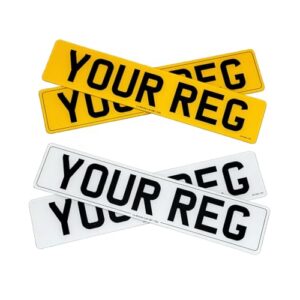 Premium Standard Number Plates For Cars - Road Legal 100% MOT Compliant Car Registration Plates - Car/Vans & Trucks - Customised Legal Personalised Registratio