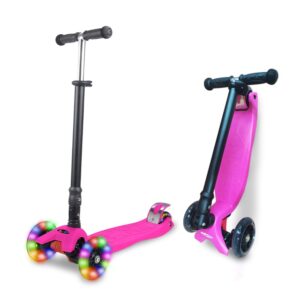 Kids 3-Wheel Scooter for Ages 4-12 with Adjustable Handlebar