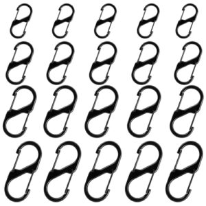 20 Pcs Small Carabiner Clips