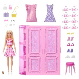 Barbie Dream Closet Toy Playset with Blonde Fashion Doll