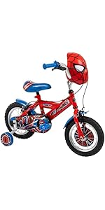 Huffy Spiderman Boys Bike12 inch Marvel Bike with Light & Sound Mask Feature for Kids ages 3-5 ye...