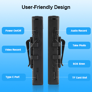 bodycam camera with sound and otg supported
