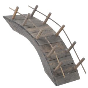 TOYANDONA Mini House Arch Bridge Tiny Bridge Model Decor Wooden Miniature Bridge Model Bridge Shelf Mini Garden Arch Bridge for Micro Scene Garden Accessory