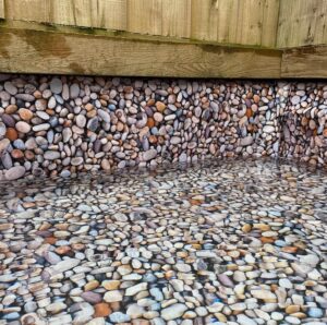 B2C Pond liner Heavy Duty Durable 25 year warranty 3D Pebbles 300gsm - 0.5mm thick (1.5m x 5m (5'x16.5'))
