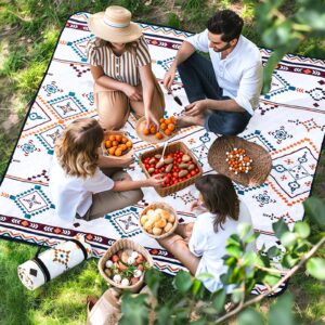 Extra Large Picnic Blanket 80"x 80" Waterproof Picnic Mat
