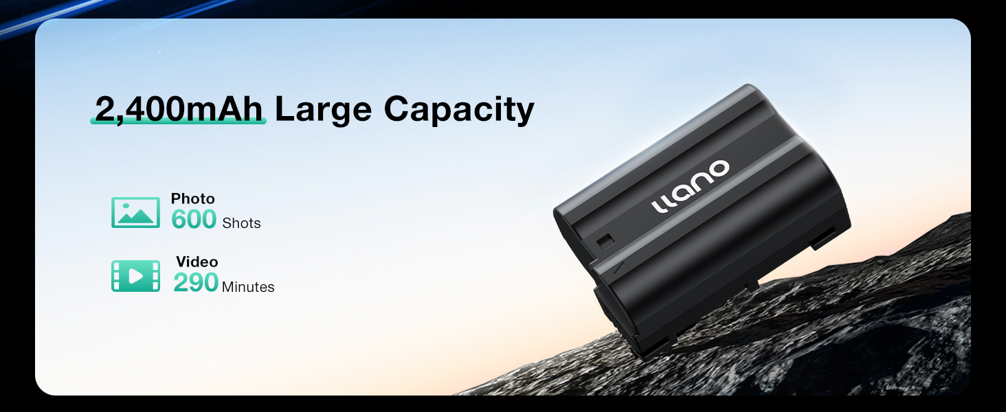 2400mAh large capacity