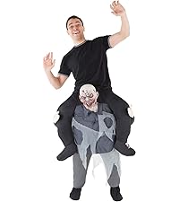  Zombie Piggyback Costume Adult, Zombie Carry Me Costume Adult, Zombie Riding Costume