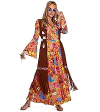 Hippie Costume Women, 60s & 70s Costume Women, Hippie Halloween Costume