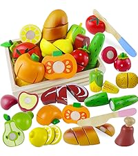 wooden play food