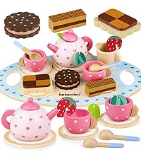 wooden tea set for toddlers