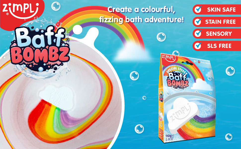 Rainbow Baff Bombz 110g