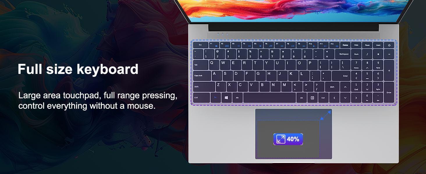 full size keyboard laptop