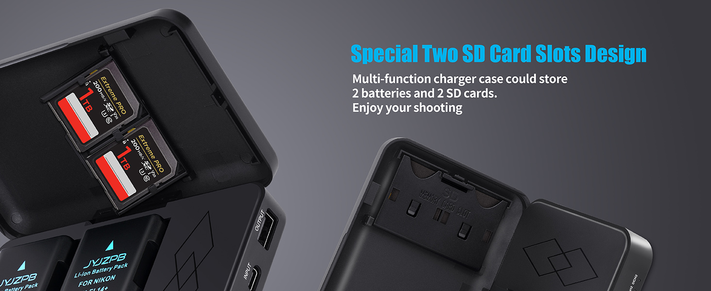 JYJZPB EN-EL14 EN-EL14A Battery for Nikon D3200