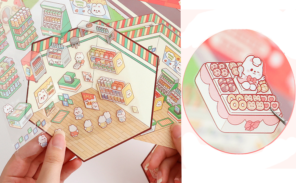 3d sticker scene