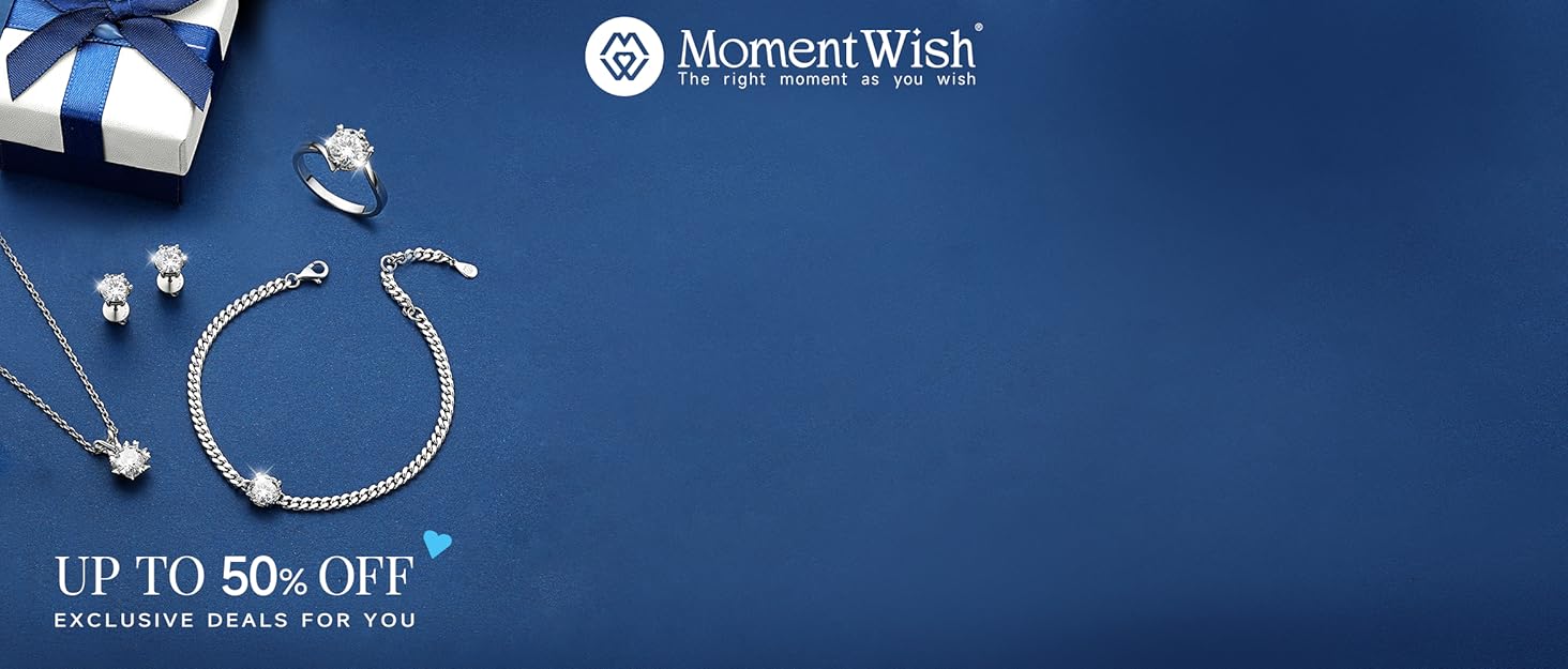 MomentWish Moissanite Jewerly gift for your loved!