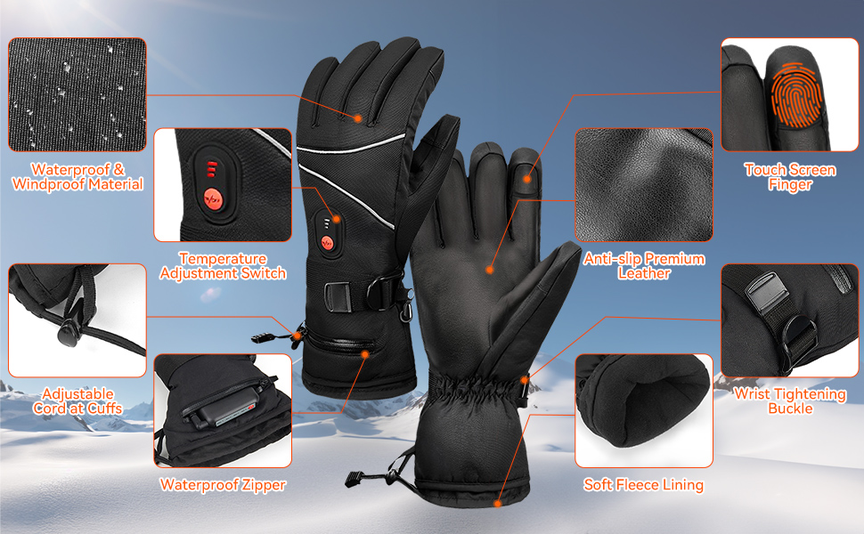 Heated Gloves; Heated Gloves for Men; Heated Gloves for Women; Heated Gloves Rechargeable
