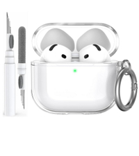 AhaStyle Clear Airpods 4 Case Cover [Anti-Yellowing] Soft TPU Protective Covers Skin