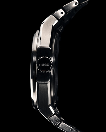 HUGO Analogue Multifunction Quartz Watch for Women #Fast for HER Collection with Gold Colored Sta...