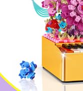 Demkia Flowers Castle Building Sets with Piano Keyboard for Kids, 771PCS Light Up Creative Musica...
