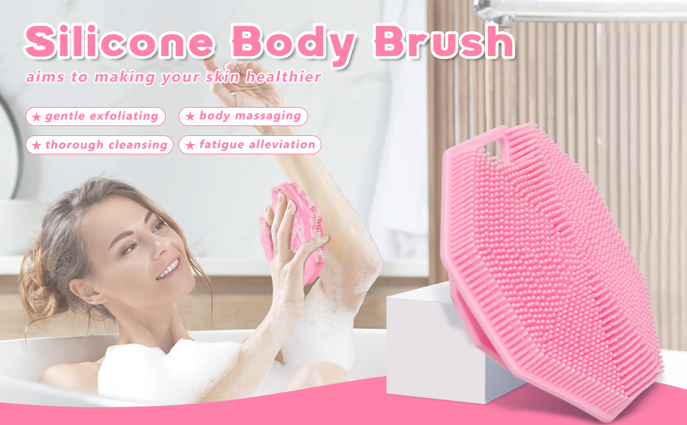 silicone body scrubber