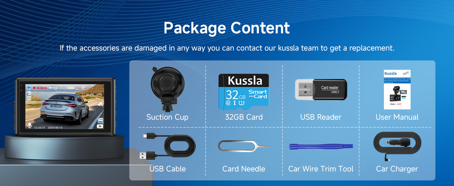 wifi dash cams for cars dash cam front wifi dash camera loop recording G-sensor parking mode