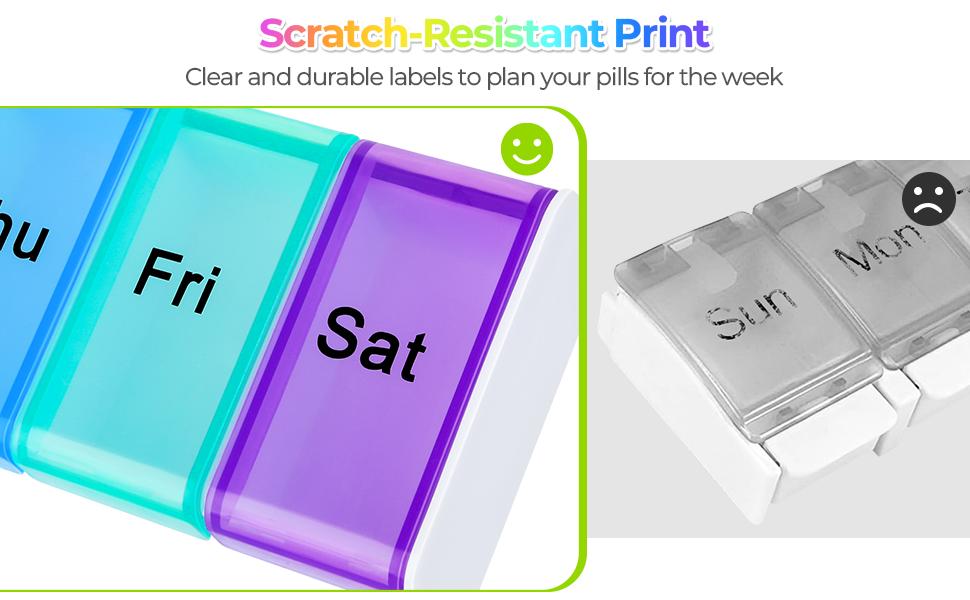 Travel Daily Pill Box Organiser 