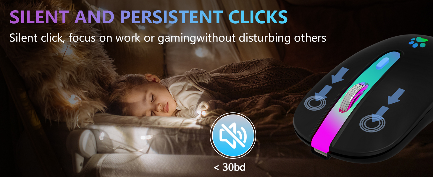 Bluetooth Mouse Rechargeable 