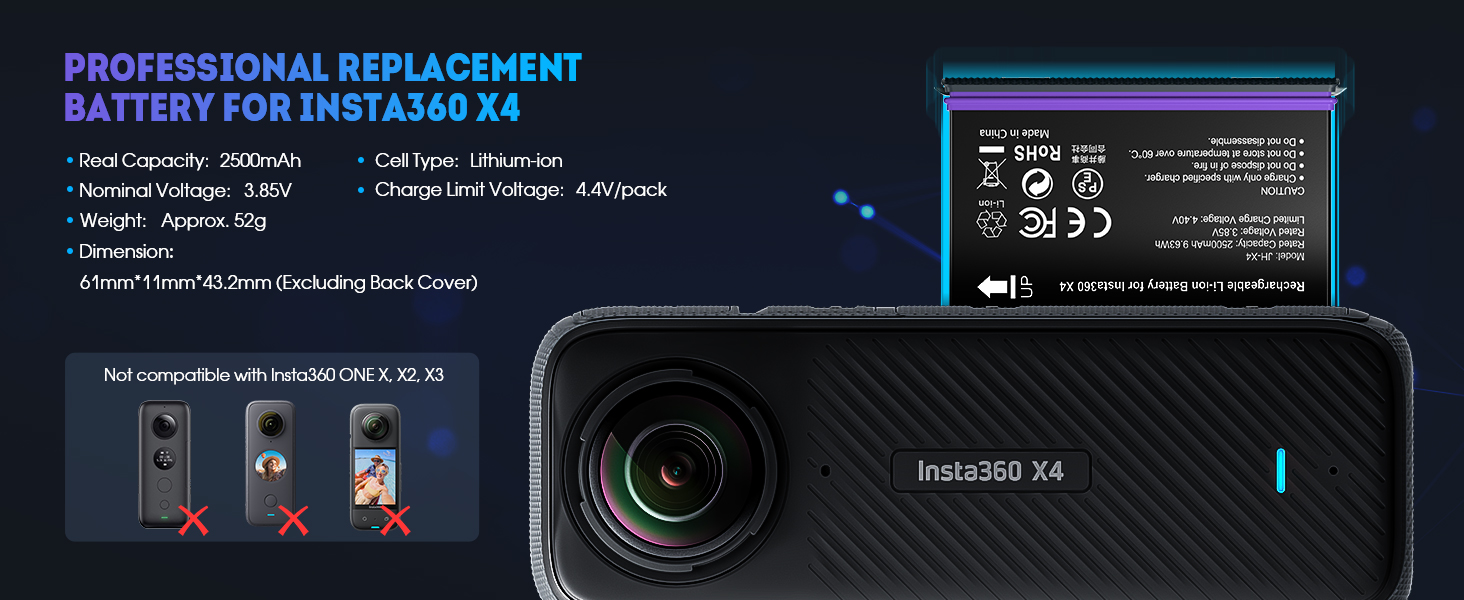 Insta360 X4 Battery
