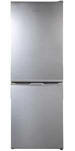 Russell Hobbs Fridge Freezer Low Frost Silver 60/40, 174 Total Capacity, Freestanding 50cm Wide 1...