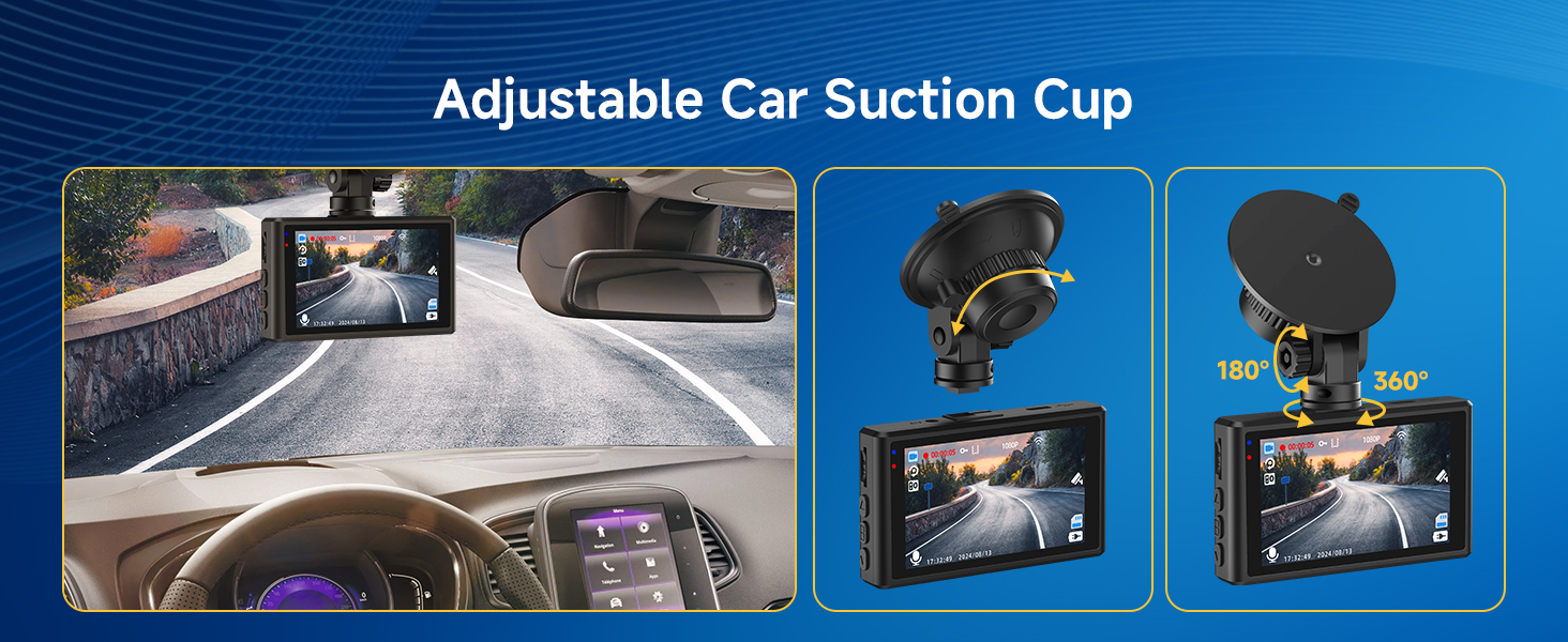 wifi dash cams for cars dash cam front wifi dash camera loop recording G-sensor parking mode