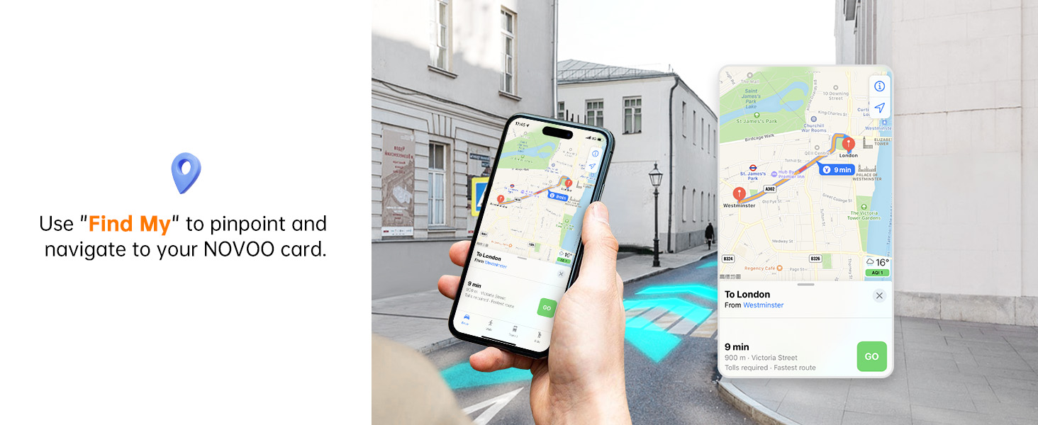 Airtag, card tracker, item finder