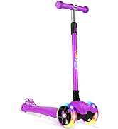 BELEEV Scooter for Kids Age 2-6, 3 Wheel Scooter for Toddlers Girls Boys, Kick Scooter with 4 Adj...