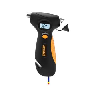 AUTDER 5-in-1 Digital Tire Pressure Gauge with LED Work Light