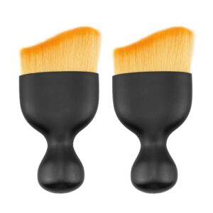 Desenda 2 PCS Car Interior Cleaning Soft Brushes Car Interior Detailing Dust Brushes No Scratch Auto Interior Dust Brush for Car Dashboard