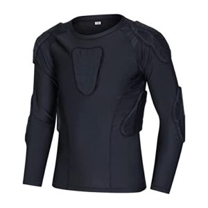 Hotfiary Kids Youth Padded Protective Shirts Shorts for Football Paintball Baseball