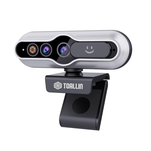 TOALLIN 2K QHD Webcam with Windows Hello