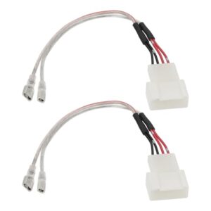 ECSiNG 2Pcs Car Speaker Wiring Harness Connector Dash Tweeter Speaker Cable Connector Compatible with Toyota Corolla/Camry/RAV4