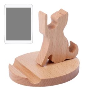 jopiuieo Wooden Cell Phone Stand - Animal Tablet Holder | Desktop Phone Holder