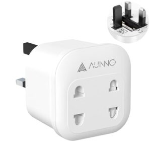 AUNNO Double Shaver Plug Adaptor UK
