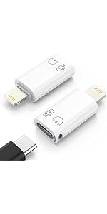 MoKo USB C to Lighting Adapter, Lightning Male to USB C Female Adapter Compatible with 14/13/12/...